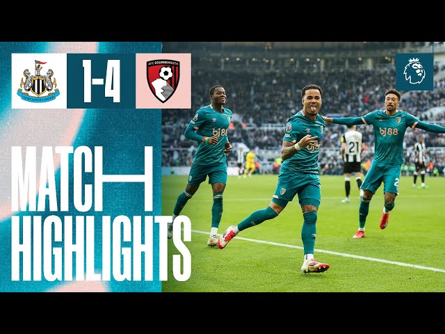 Justin Kluivert scores ANOTHER brilliant Premier League hat-trick | Newcastle 1-4 AFC Bournemouth