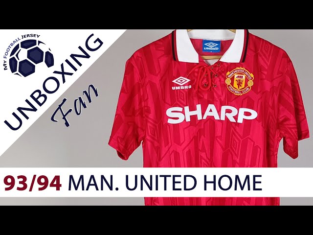 Manchester United Home Retro Jersey 93/94 Cantona (JJSport) Fan Version Unboxing Review