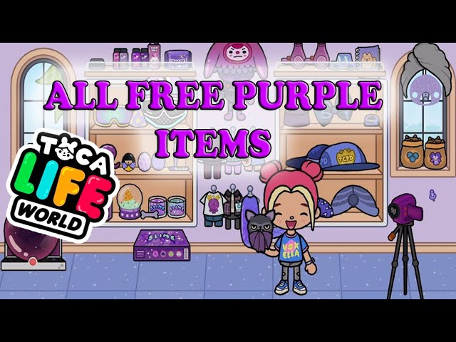 ALL FREE PURPLE ITEMS | TOCA BOCA 2023