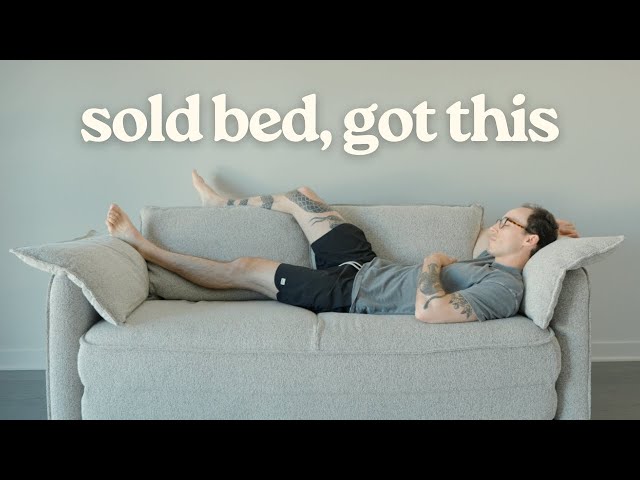 sold my bed for this minimalist koala sofa bed