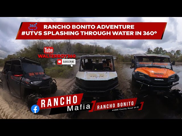 Rancho Bonito Adventure #UTVs Splashing Through Water in 360