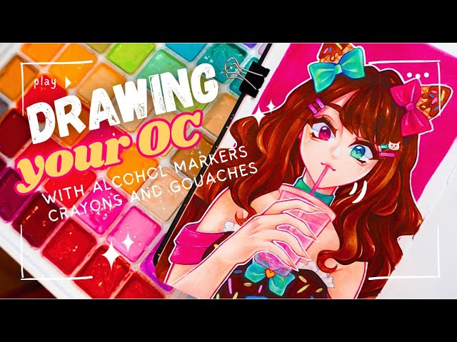 Drawing YOUR OCs in my STYLE! ✨ I bought the CHEAPEST 80 ALCOHOL MARKERS | Touch Young AM review