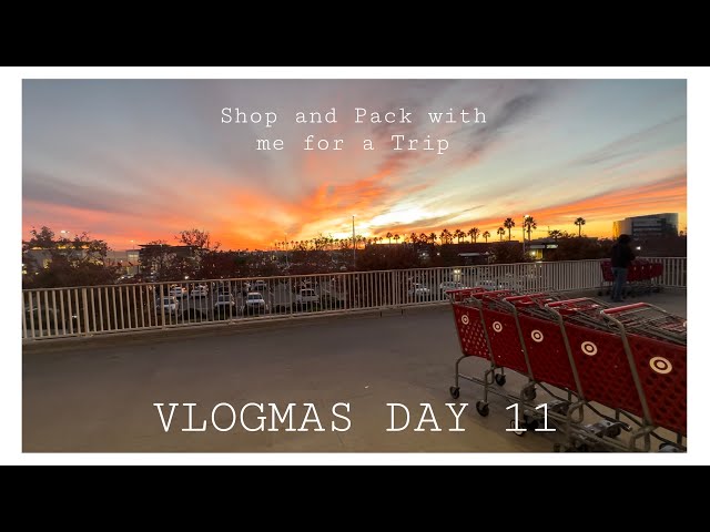 Shop and Pack with me for a Trip | VLOGMAS DAY 11 |