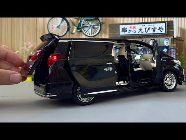 Unboxing Most Realistic 2024 Toyota Alphard Executive Lounge 1:18 Scale Miniature Diecast Model