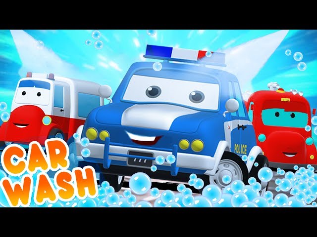 Road Rangers Go To Car Wash | Car Cartoons For Children