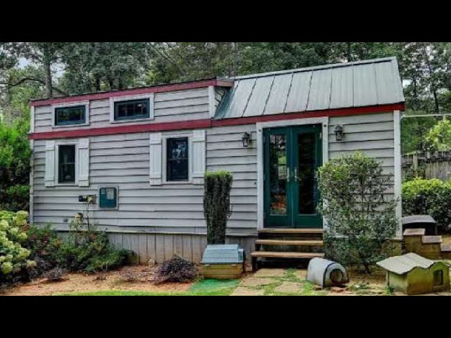 Tiny House on Wheels Built on a Caravan