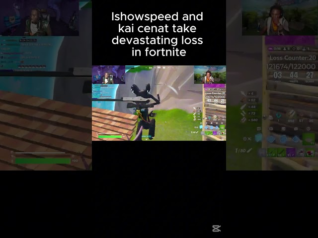 Ishowspeed and kai cenat take devastating loss in fortnite | fanof reacts