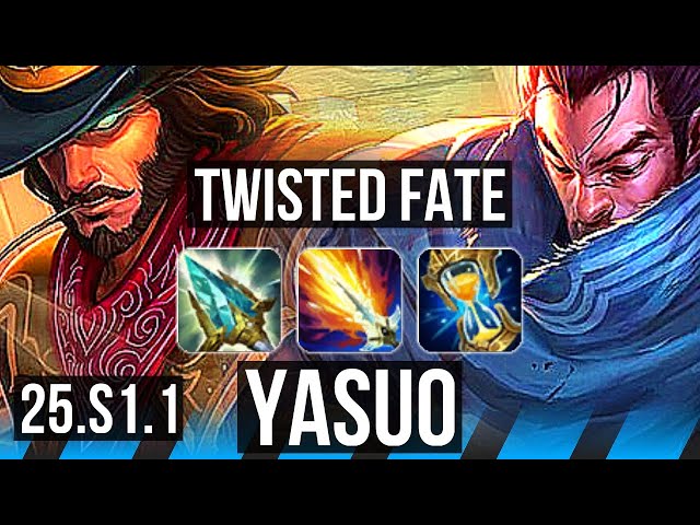 TWISTED FATE vs YASUO (MID) | Legendary | KR Master | 25.S1.1