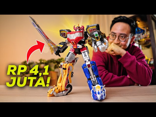 AKHIRNYA GUE REVIEW MEGAZORD! ROBOT POWER RANGERS YANG BISA DIBONGKAR PASANG!