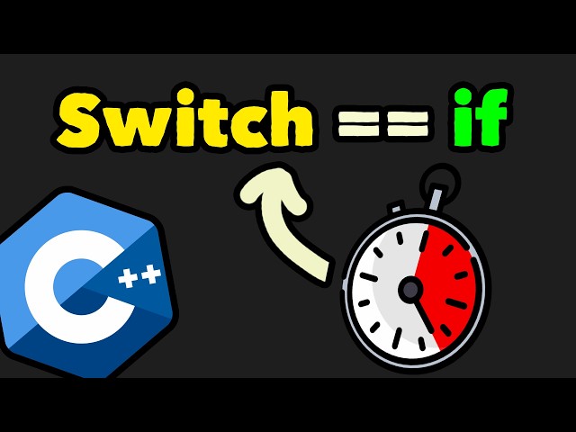 Switch IS NOT FASTER than if, (in C++)