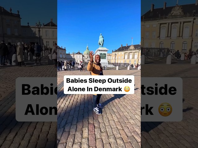 Babies Sleep Outside Alone In Denmark 🤯 #denmark #travel