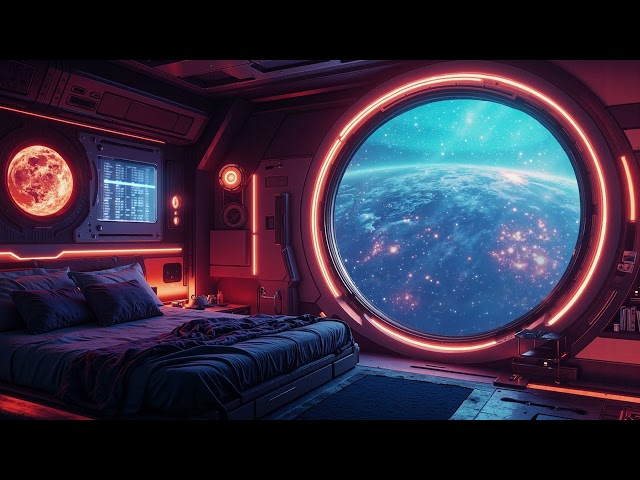 🎵 Dark Calm Space: Luxury Space Living | Relaxing Deep Space Sounds | 3 hrs