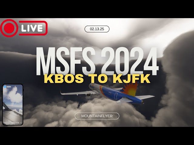 Boston to New York  | Fly with Me | MSFS 2024 | AMD 7900XT |