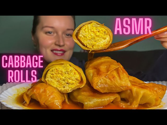 ASMR Eating Cabbage Rolls (NO TALKING) EATING SOUNDS |ASMR MUKBANG 먹방