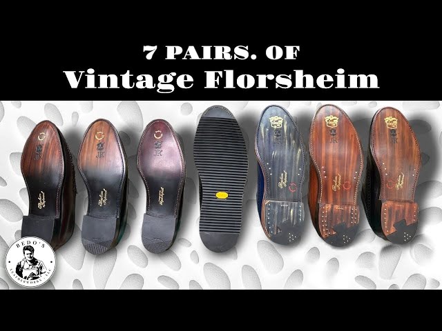 7 PAIRS!! Vintage Florsheim brought back to life.