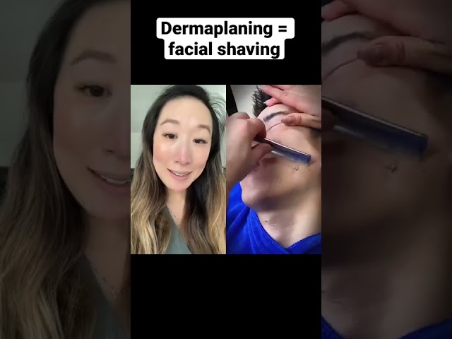 #dermatologist reacts to #dermaplaning #asmr | #shorts