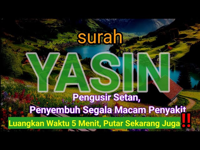 Surat Yasin 7X , Pengusir Setan dan Sihir, Penyembuh Segala Macam Penyakit! Putar Segera