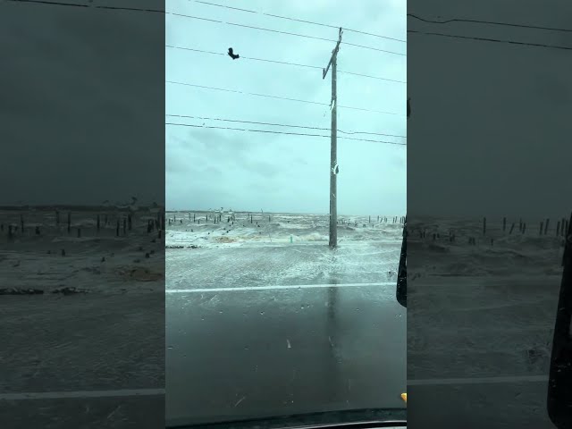 TOWING ON PINE ISLAND DURING HURRICANE HELENE.