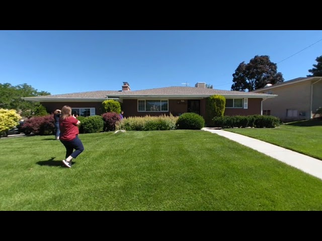 Grandma walks toPorch1