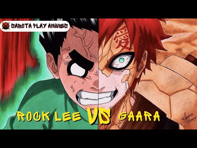 Análise Da Luta Gaara vs Rock Lee #naruto #manga #anime