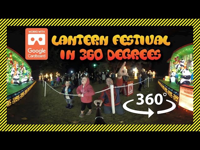 Lantern Festival IN 360 DEGREES! (Virtual Reality) - VR - Dragons, Dinosaurs, Bright Lights GALORE