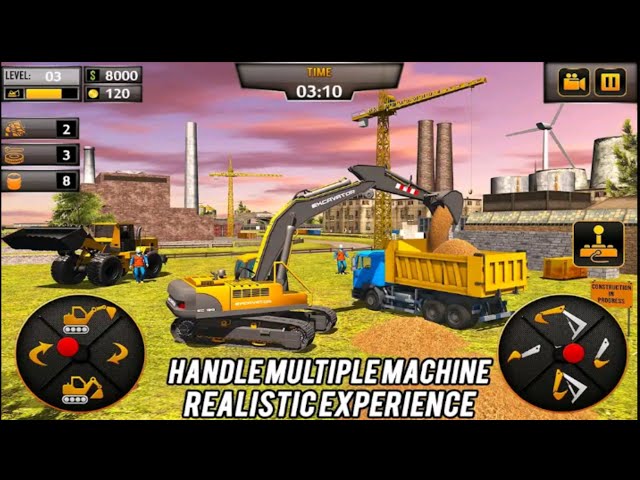 JCB Excavator Simulator -  Construction Games 2022 - Android Gameplay