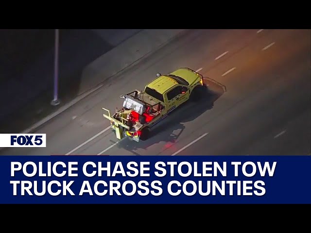 Police chase stolen Maryland State Highway Administration truck across counties