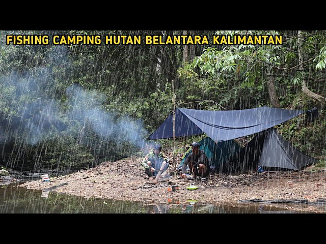 Camping fishing, Kalimantan forests welcome rain and fish harvest