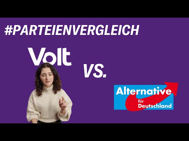 Volt 💜 vs. AFD: Zukunft gegen die Vergangenheit!