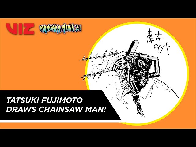 Tatsuki Fujimoto Draws Chainsaw Man | Mangaka Mania '21 | VIZ