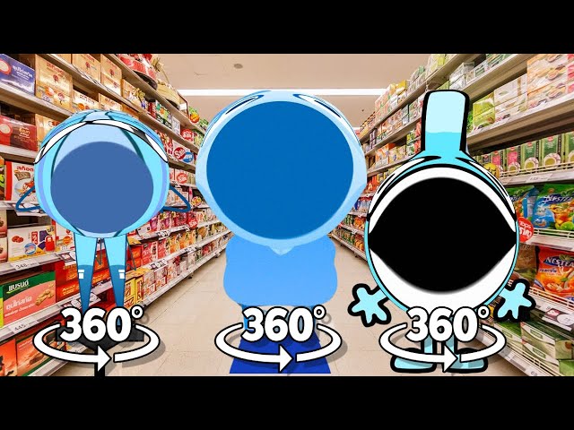 360° VR Pop Incredibox Cool As Ice (sprunki) - Supermarket in 360° Video |  VR / 8K