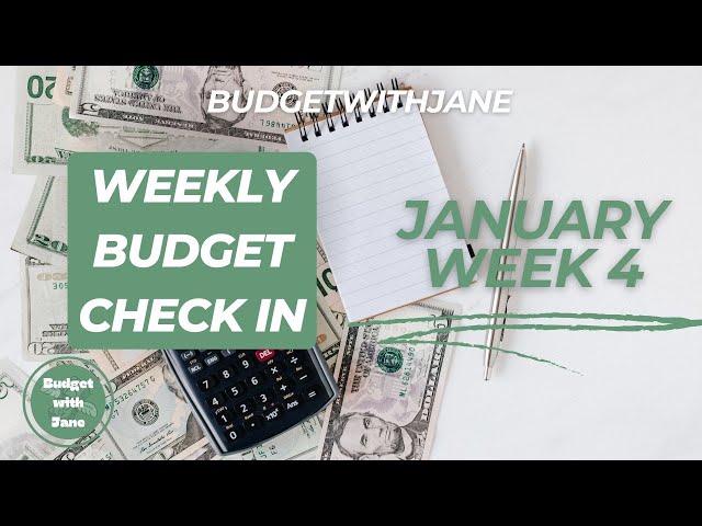 Weekly budget JAN week 4 | Low income | budgetwithjane | budget with euros | cash envelopes