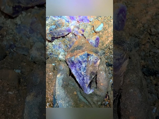 Amazing amethyst crystal find at private location in Canada that I was invited to dig a while back!