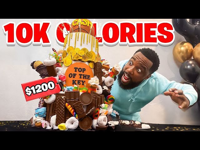 EATING A 10,000 CALORIE BIRTHDAY CAKE!