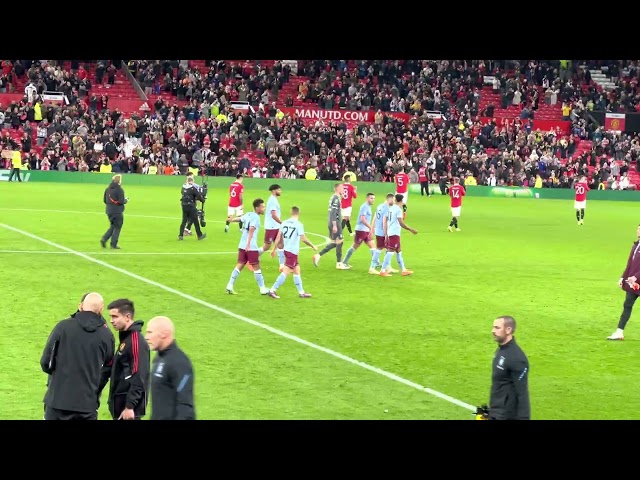 CRAZY ATMOSPHERE AT FULL TIME! | MAN UNITED 4 - 2 ASTON VILLA