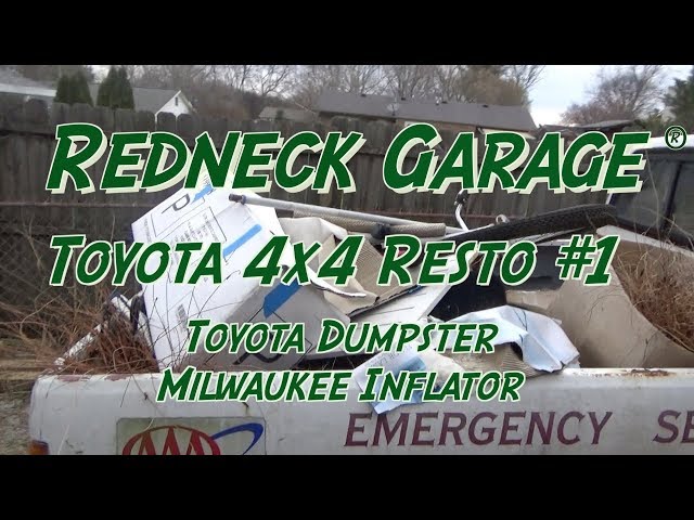 Toyota 4x4 Pickup  Beginning The Restoration - Milwaukee Inflator-