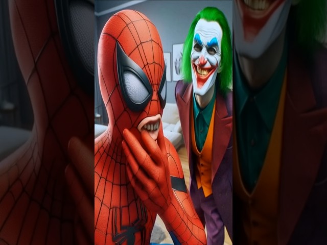 The Joker and Spider-Man's Ghost Jokes Come True! #Joker #SpiderMan #shorts