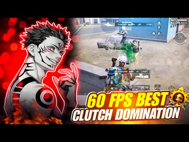 60 fps Best Clutches Domination 🔥| 5 finger claw gameplay | BGMI - PUBGMOBILE