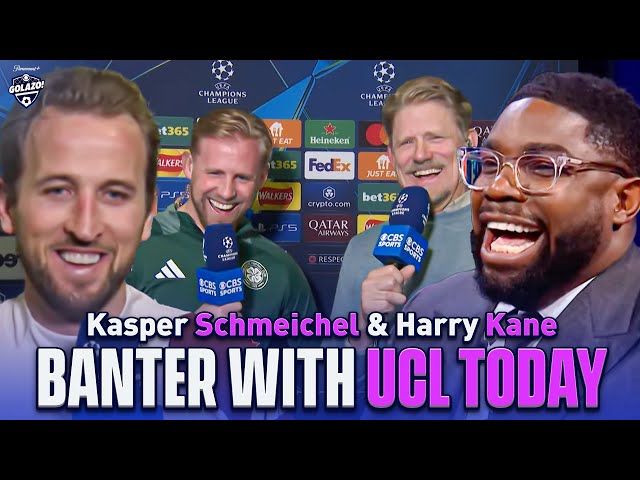 Schmeichel picks fight w/ Micah while Kane & Kompany talk NFL & Celtic result | CBS Sports Golazo