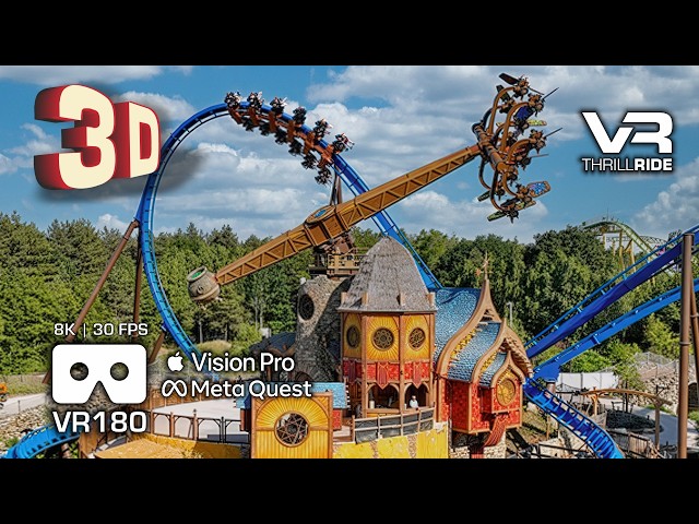 3D Immersive Pixarus Flight: Toverland VR180 POV Gerstlauer SkyFly VR Thrillride