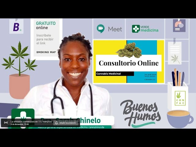 CONSULTORIO CANNABIS TERAPÉUTICO con Dra SARAH CHINELO, TOMMASO BRUSCOLINI Y JUANMA (IFRÉN) 9 Dic