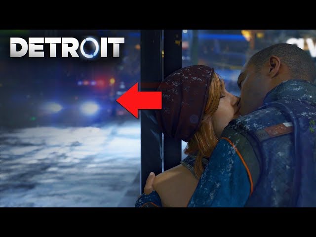 Markus Kisses North to Hide from the Police - DETROIT BECOME HUMAN