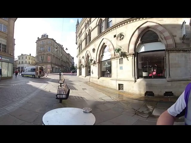 Live 360 video Street cleaning pressure washing