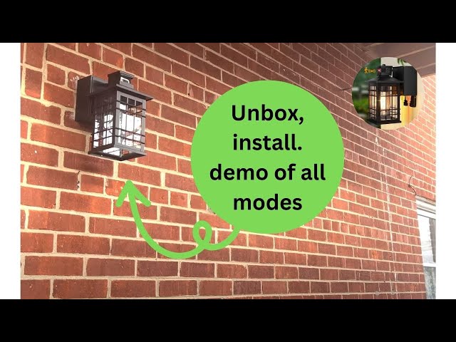 Unbox, install, and demo of Kondras Motion Sensor Porch Light with 3 Modes and GFCI Outlets