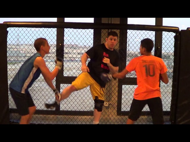 52 Blocks 2 on 1 Defending Punches against Wall Crazy Monkey Cover Drill for Mass Attacks Riots!