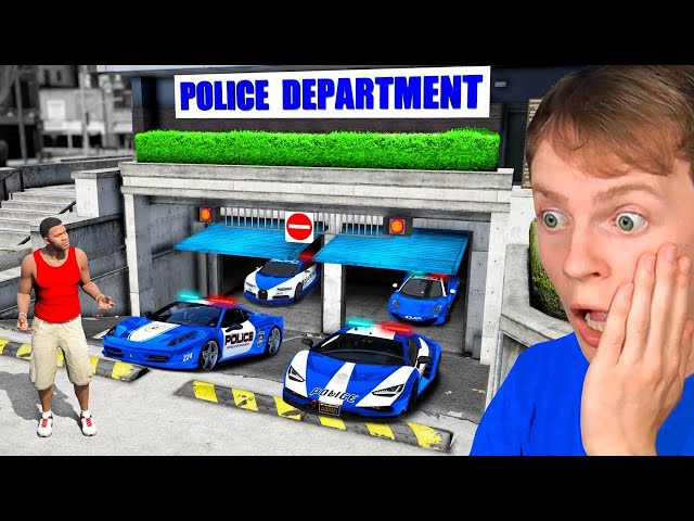 Inside the SECRET GARAGE at the Police Station! (GTA 5)