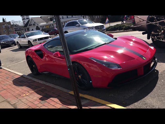 Ferrari 488 GTB Startup + Revs And Acceleration!