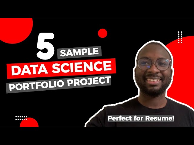 5 Data Science Portfolio Project for Resume in 2024