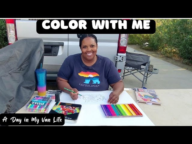 Color With Me at the Campground | Day in My Van Life |Travel Updates - 2025 | Where is Tiffany