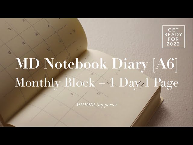 EP 2 : 2022 MD Notebook Diary [A6] | Monthly Block + 1 Day 1 Page